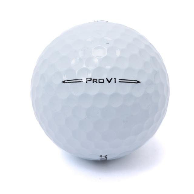 White golf ball featuring the Pro V1 logo.