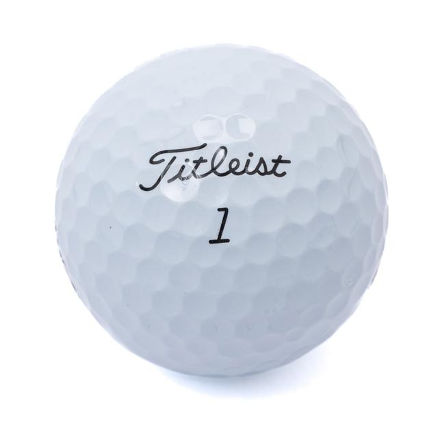 White golf ball featuring the Titleist 1 logo.